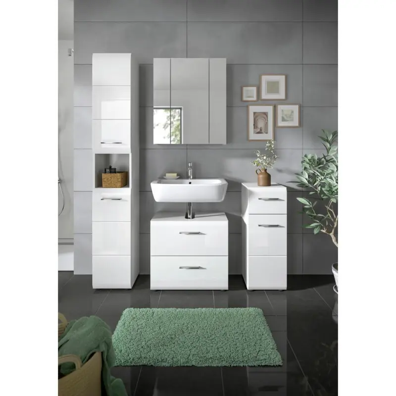 BADEZIMMER Ice Wei&szlig; HG B: 120 cm