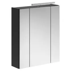 Spiegelschrank Linus Schwarz Spiegelglas B: 60 cm