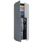 M&ouml;belix Mehrzweckschrank Lona Grau BxH 70x182 cm