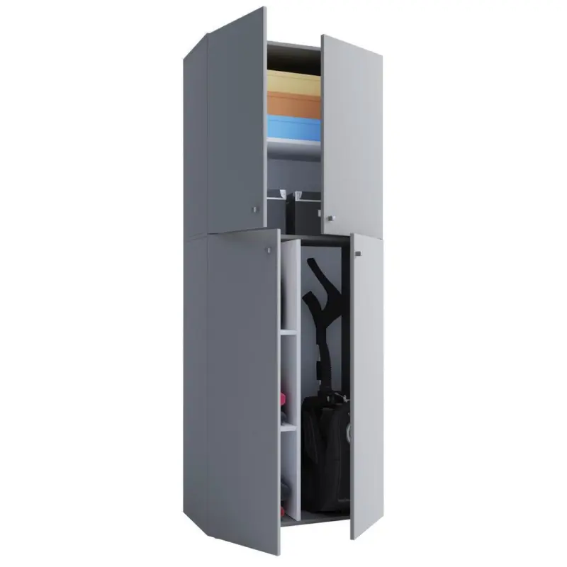 Mehrzweckschrank Lona Grau BxH 70x182 cm