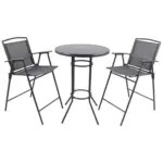 M&ouml;belix Gartenm&ouml;bel Set 3--Teilig. Garlos aus Metall/Kunststoff/Textil