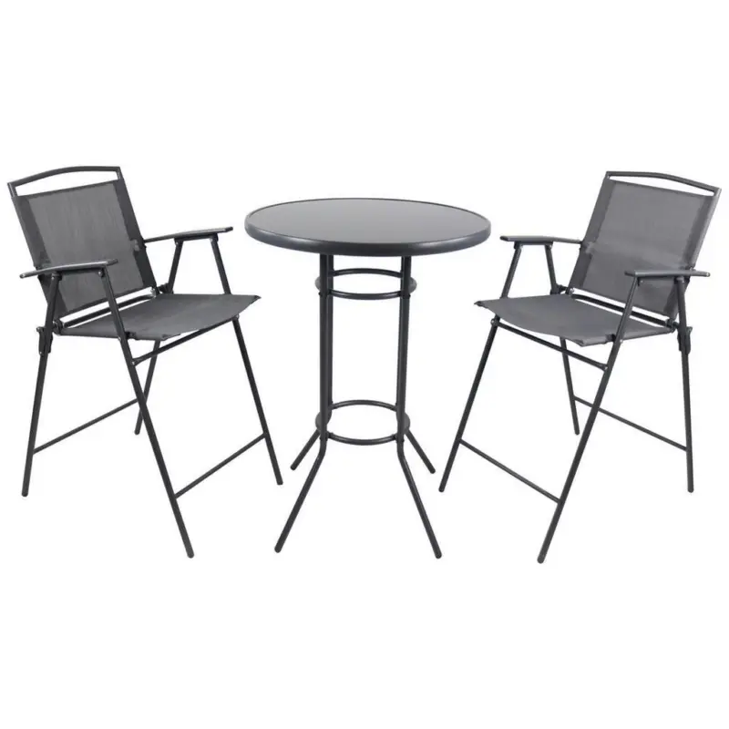 Gartenm&ouml;bel Set 3--Teilig. Garlos aus Metall/Kunststoff/Textil