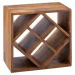 M&ouml;belix Weinregal Sheesham natur 8 Flaschen BxH: 40x40 cm