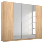M&ouml;belix Dreht&uuml;renschrank mit Spiegel 226 cm Alabama, Sonoma Eiche