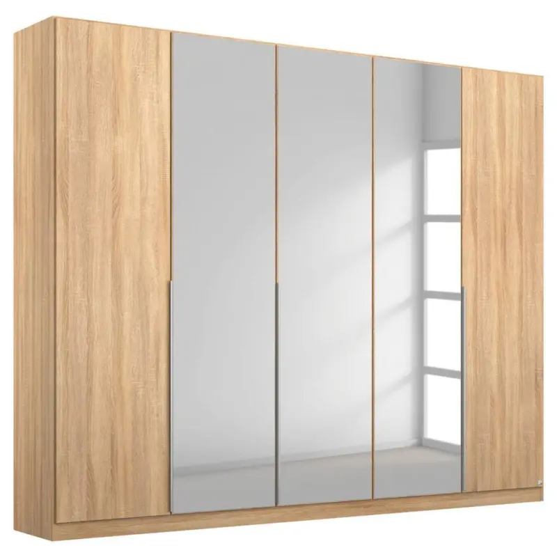 Dreht&uuml;renschrank mit Spiegel 226 cm Alabama, Sonoma Eiche