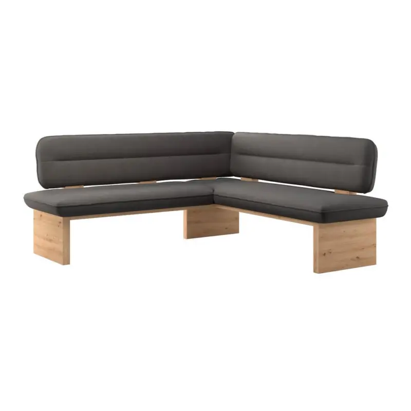 Eckbank Beluna II Wesbstoff anthrazit, B: 192cm