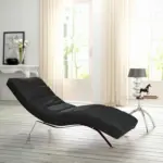 M&ouml;belix Relaxliege Swing Silver Schwarz B: 65 cm
