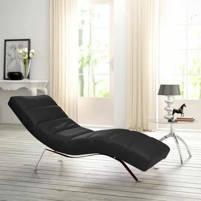 Relaxliege Swing Silver Schwarz B: 65 cm