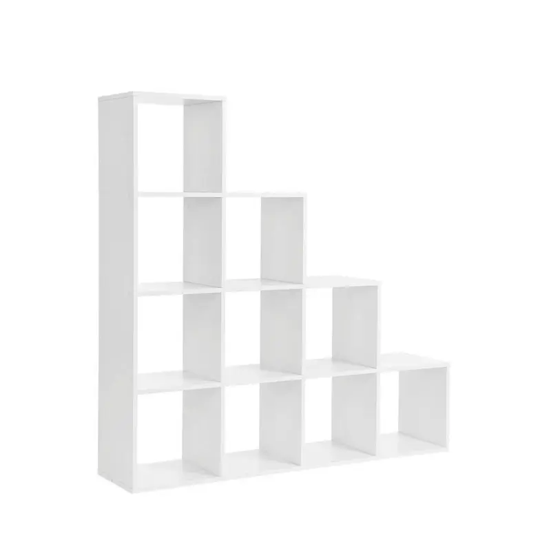 Regal mit 10 W&uuml;rfel B: 130 cm, Wei&szlig;