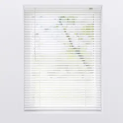 Jalousie 60x250 cm Aluminium Wei&szlig; bohren/Klemmen Schnurzug
