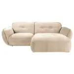 M&ouml;belix ECKSOFA Fluffy, Creme S: 269x184 cm