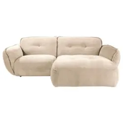 ECKSOFA Fluffy, Creme S: 269x184 cm