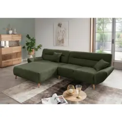 ECKSOFA Drago, Waldgr&uuml;n S: 166x290 cm