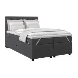 Boxspringbett Elio Graphitfarben 140x200 cm H3