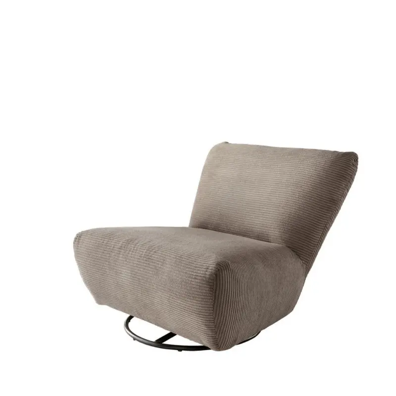 XXL-Sessel Cremallo Graubraun Wippfunktion, drehbar, B: 95cm