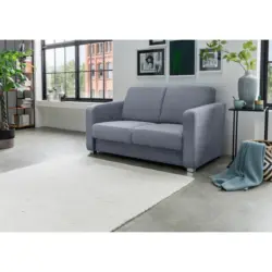 SCHLAFSOFA Mia, Hellblau B: 159 cm