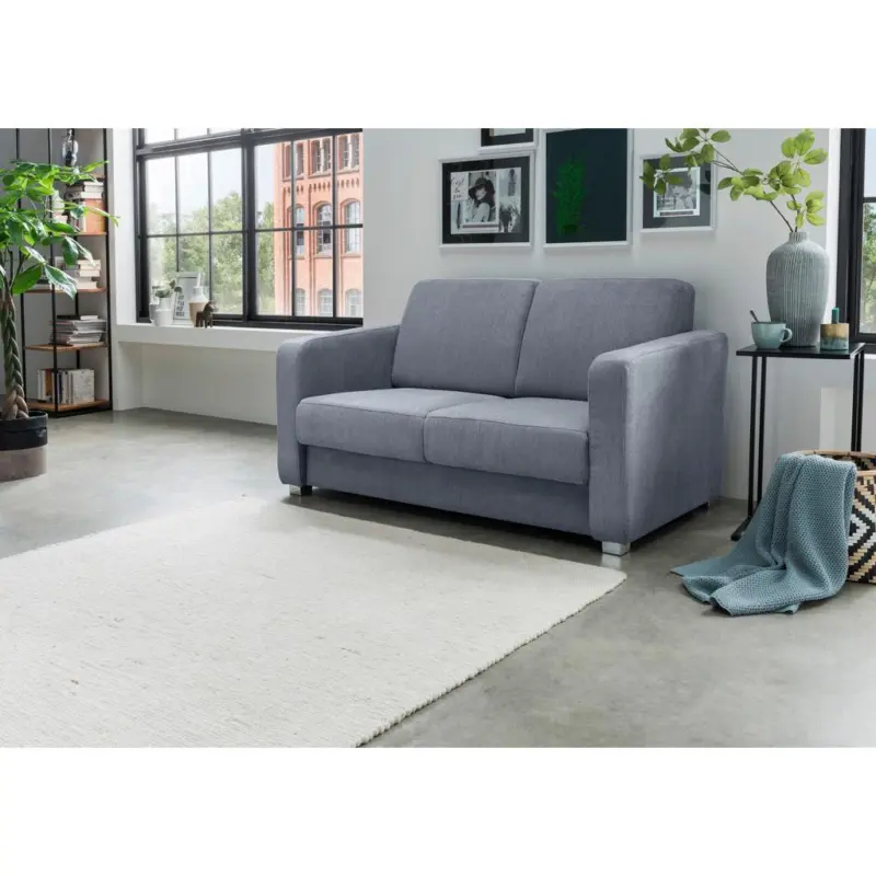 SCHLAFSOFA Mia, Hellblau B: 159 cm