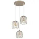 M&ouml;belix H&auml;ngeleuchte Dichti D: 39,4 cm Creme Wei&szlig; Sandfarben