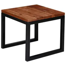 Couchtisch Holz Massiv, Sheesham/Schwarz