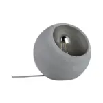 M&ouml;belix Tischlampe Ingram dimmbar Grau mit Schnurschalter