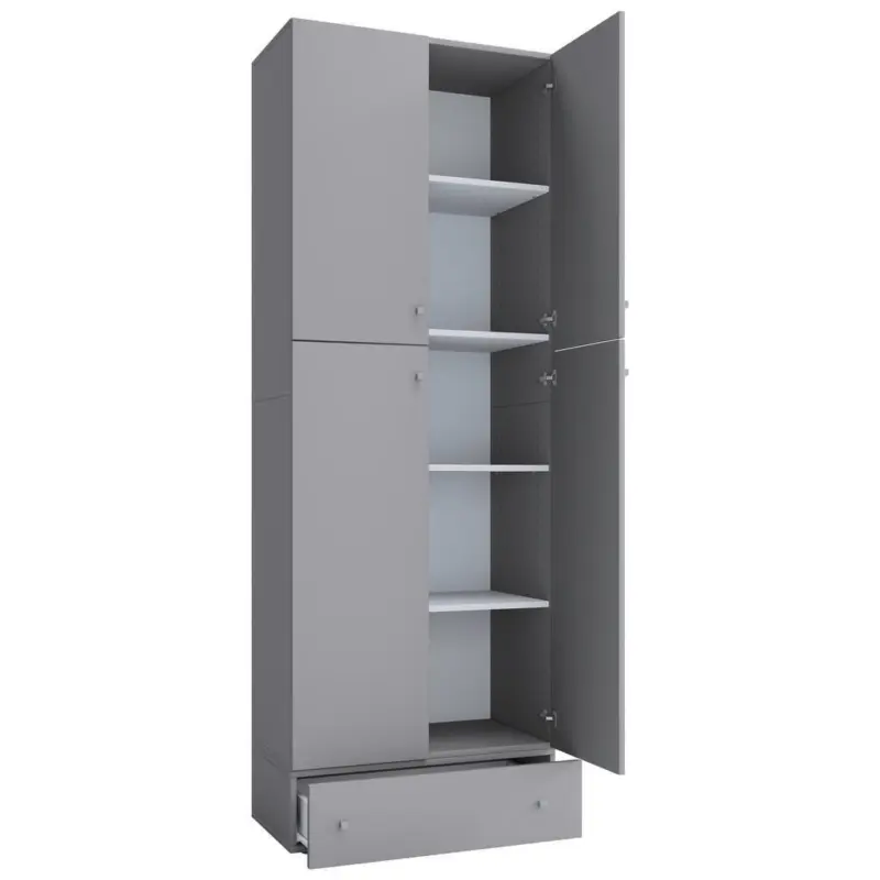 Dreht&uuml;renschrank B: 70 cm Lona XXL Grau