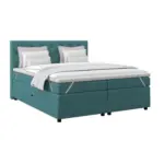 M&ouml;belix Boxspringbett ELIO Petrol 180x200 cm H3