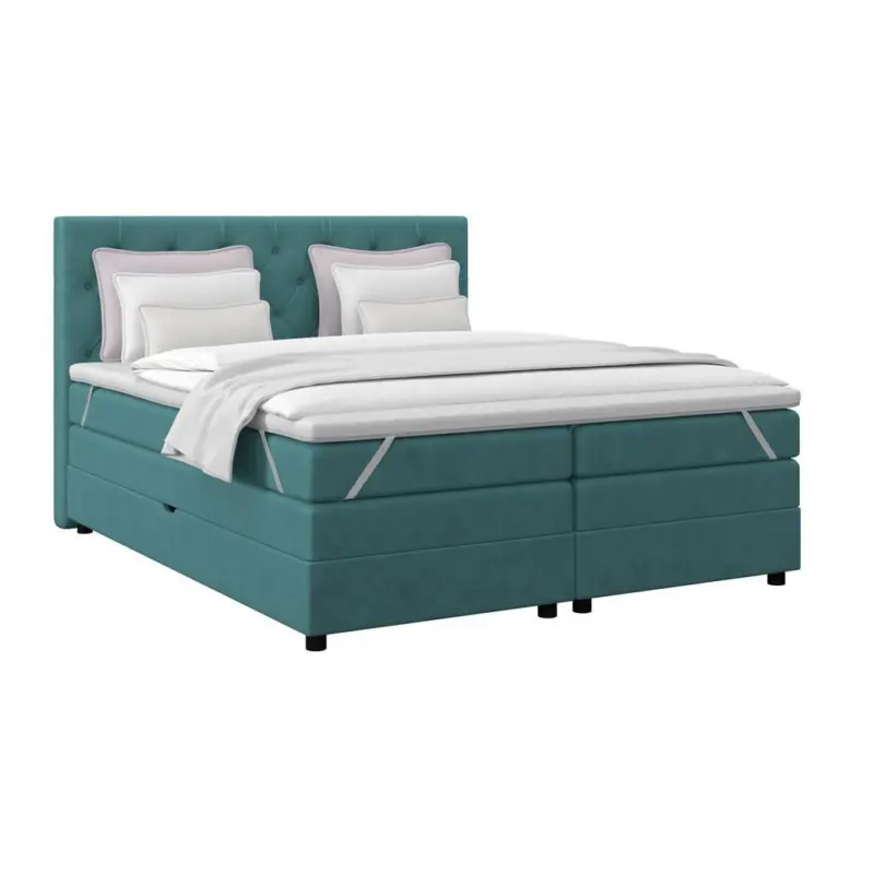 Boxspringbett ELIO Petrol 180x200 cm H3