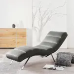 M&ouml;belix Relaxliege Swing Silver Grau B: 65 cm