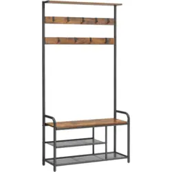 GARDEROBE Braun, Schwarz B: 85 cm