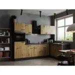 M&ouml;belix Einbauk&uuml;che Eckk&uuml;che M&ouml;belix Oliver Artisan Dekor S: 280x172 cm