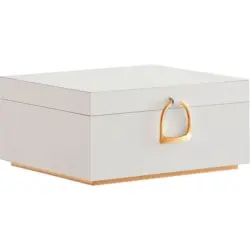 SCHMUCKK&Auml;STCHEN Wei&szlig; B: 24 cm