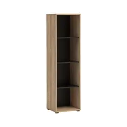 Aktenregal Emmik Schwarz/Eiche Dekor B: 44,8cm