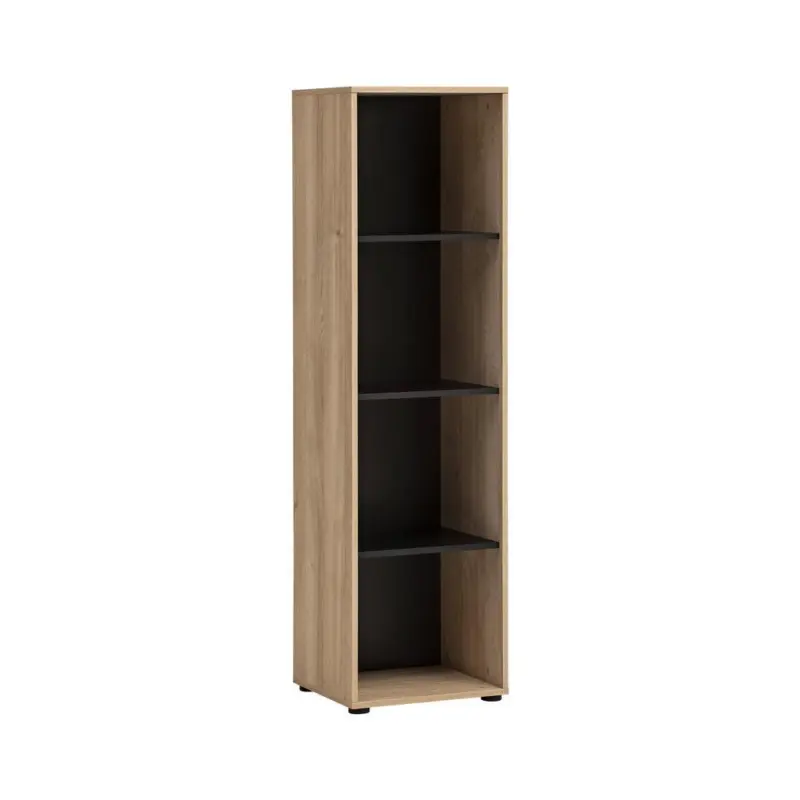 Aktenregal Emmik Schwarz/Eiche Dekor B: 44,8cm