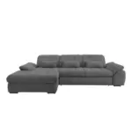 M&ouml;belix Ecksofa mit Schlaffunktion & Bettkasten Rigatti Grau