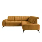 M&ouml;belix Ecksofa mit USB Anschluss Sano, Goldfarben,S: 261x200 cm