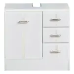 M&ouml;belix Waschbeckenunterschrank Rallye B: 60cm, Wei&szlig; Dekor