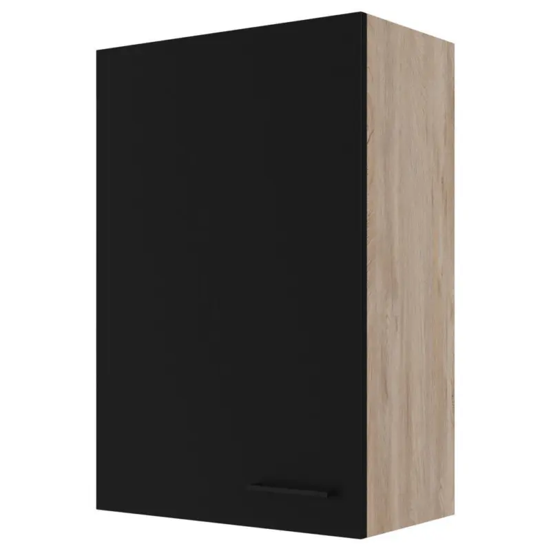 K&uuml;chenoberschrank Capri Eiche/Schwarz B: 60 cm