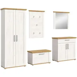 Garderobe Verona 5-teilig L&auml;rche B: 276 cm