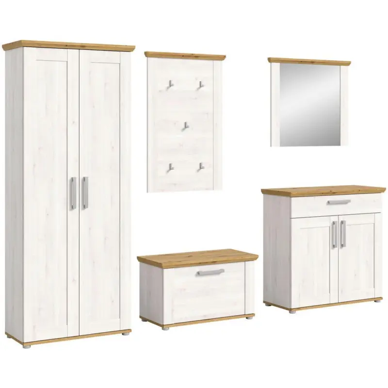 Garderobe Verona 5-teilig L&auml;rche B: 276 cm