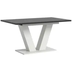 Ausziehtisch Marlon 150 AZ Dekor grau/Wei&szlig;, B: 150-190cm