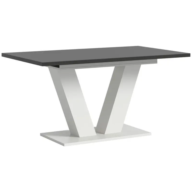 Ausziehtisch Marlon 150 AZ Dekor grau/Wei&szlig;, B: 150-190cm