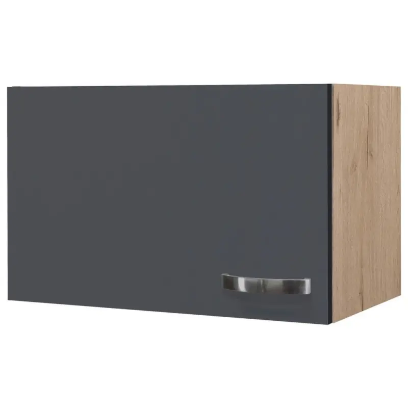 K&uuml;chenoberschrank Shadow 60 cm Grau/Eiche Dekor 1 Dreht&uuml;r