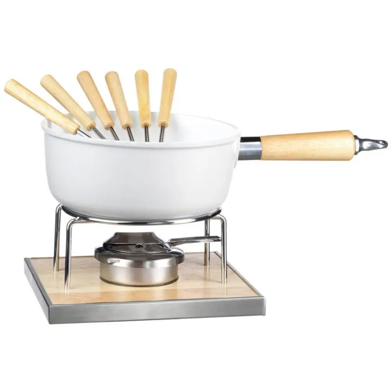 Fondue-Set 6 Gabeln Edelstahl