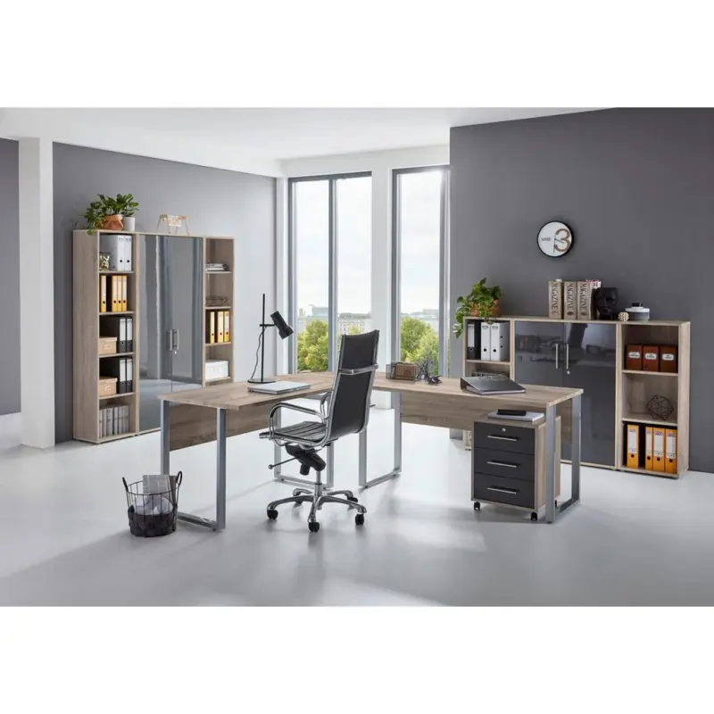 B&uuml;ro Office Edition Eiche Dekor/Anthrazit
