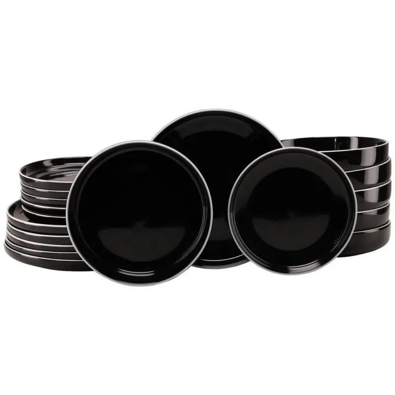 Tafelservice Nordic Gourmet Schwarz, 6 Pers., 18-Teilig