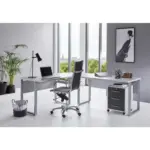 M&ouml;belix B&uuml;ro Office Edition Set Grau/Anthrazit