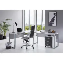 B&uuml;ro Office Edition Set Grau/Anthrazit
