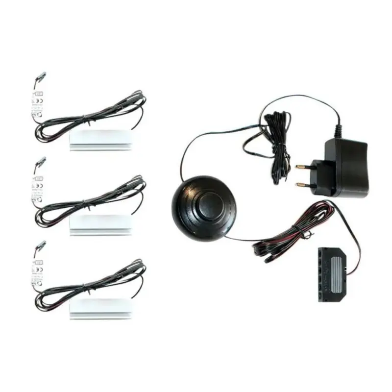 GLASBODENBELEUCHTUNGS-SET Beleuchtung Schwarz Warmwei&szlig;