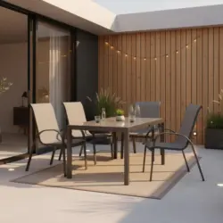Gartenm&ouml;bel Set 5--Teilig. Amalfi aus Aluminium