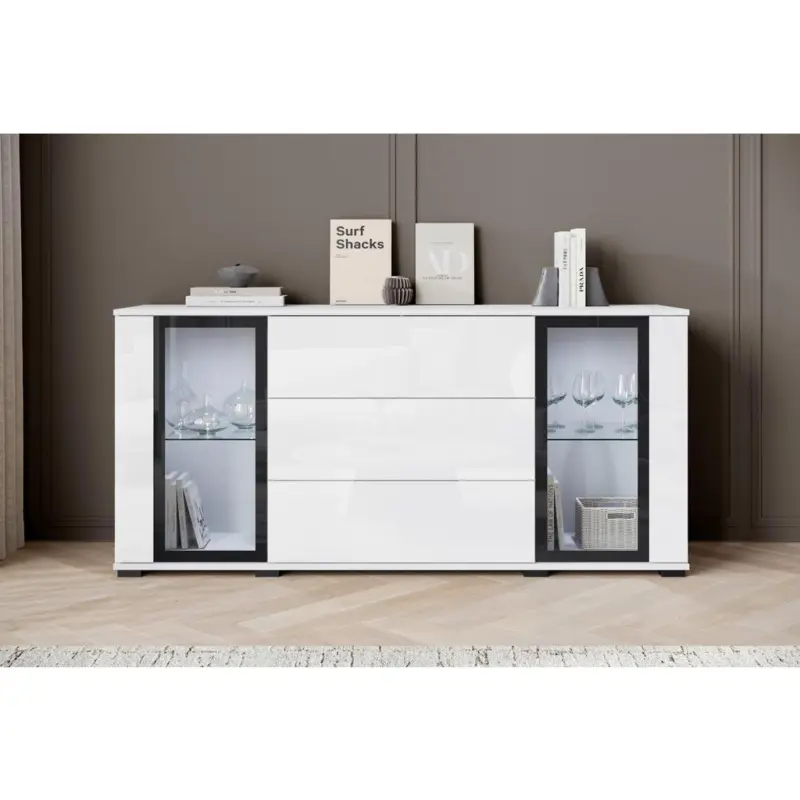 Kommode Caro Wei&szlig; B: 150 cm